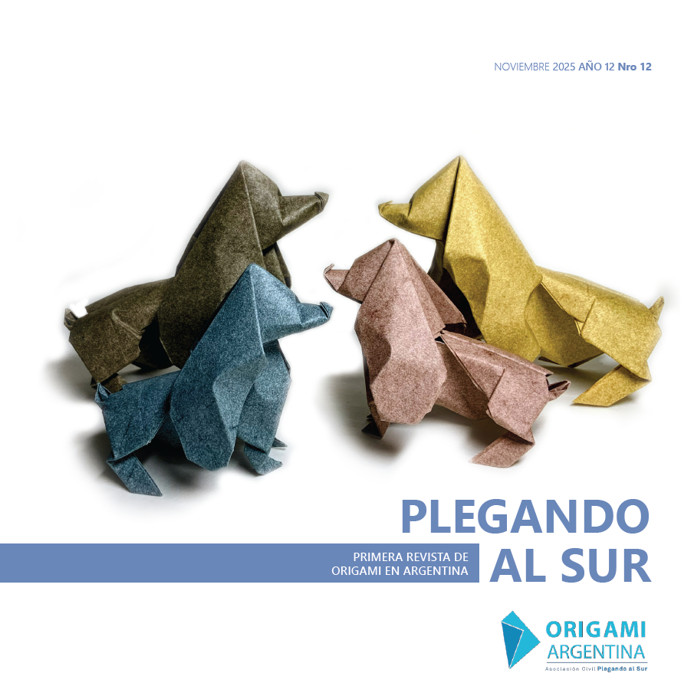 Tapa de la revista «Plegando al Sur» Nº 12, publicada por Origami Argentina