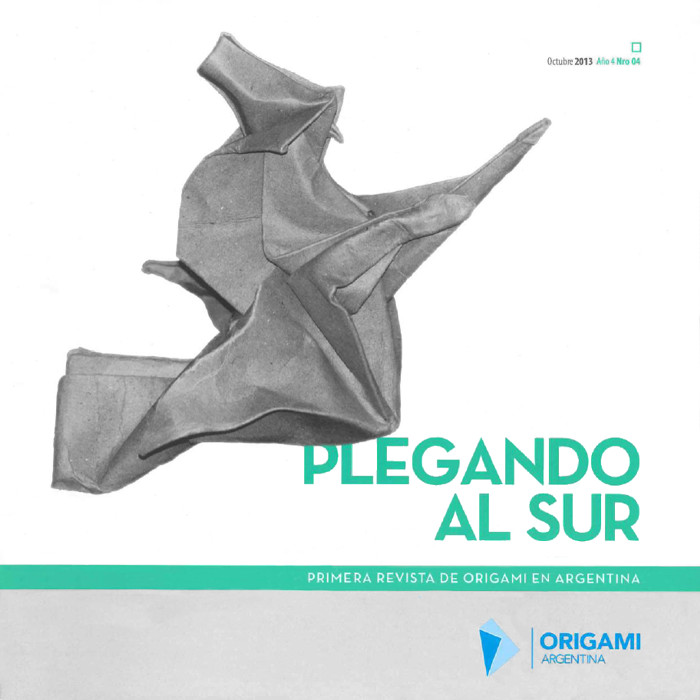 Tapa de la revista «Plegando al Sur» Nº 4, publicada por Origami Argentina