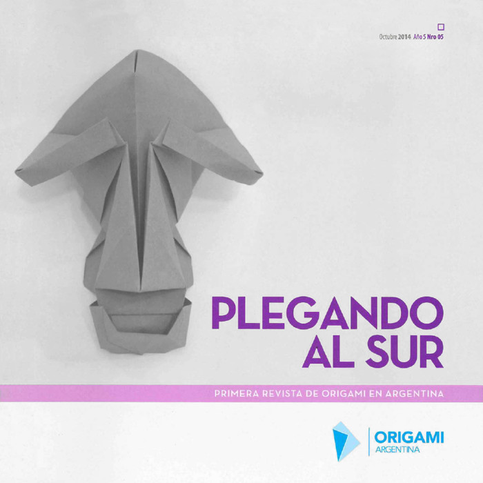 Tapa de la revista «Plegando al Sur» Nº 5, publicada por Origami Argentina
