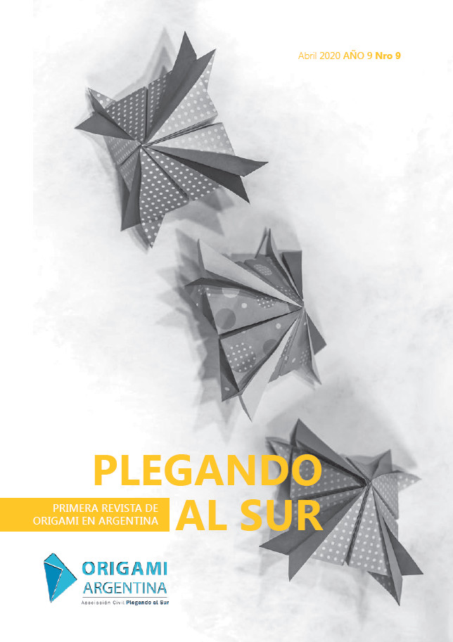Tapa de la revista «Plegando al Sur» Nº 9, publicada por Origami Argentina